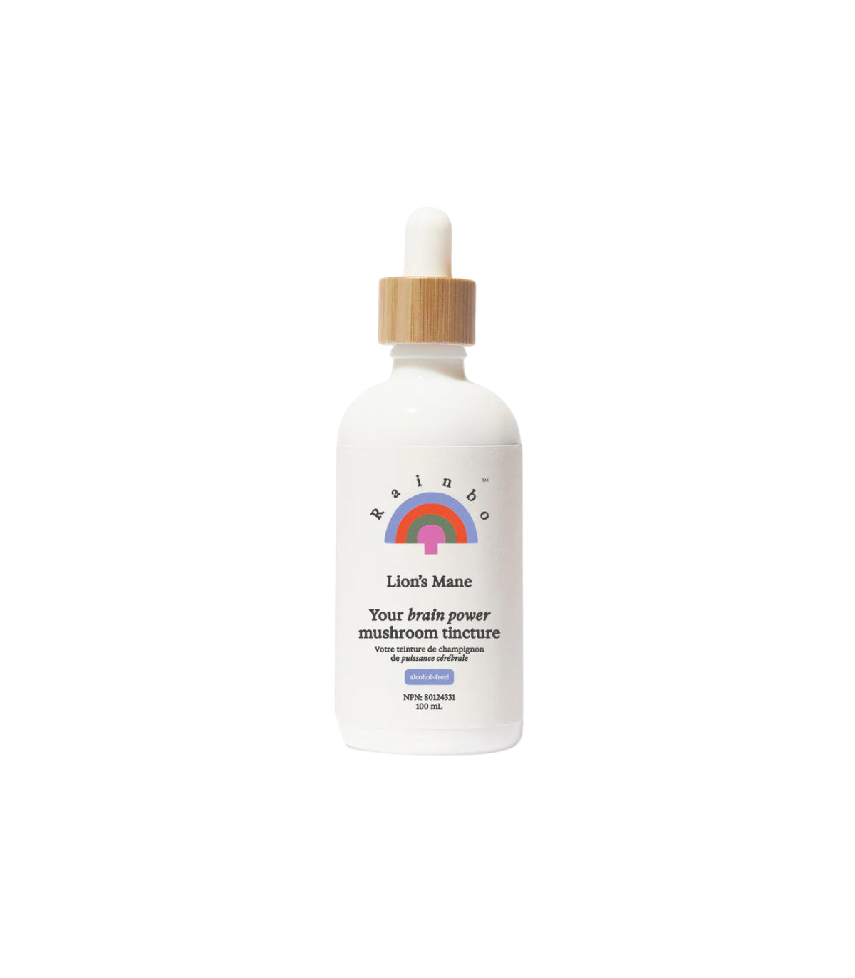 RAINBO Lion's Mane Brain Power Mushroom Tincture * sans alcool* 100 mL