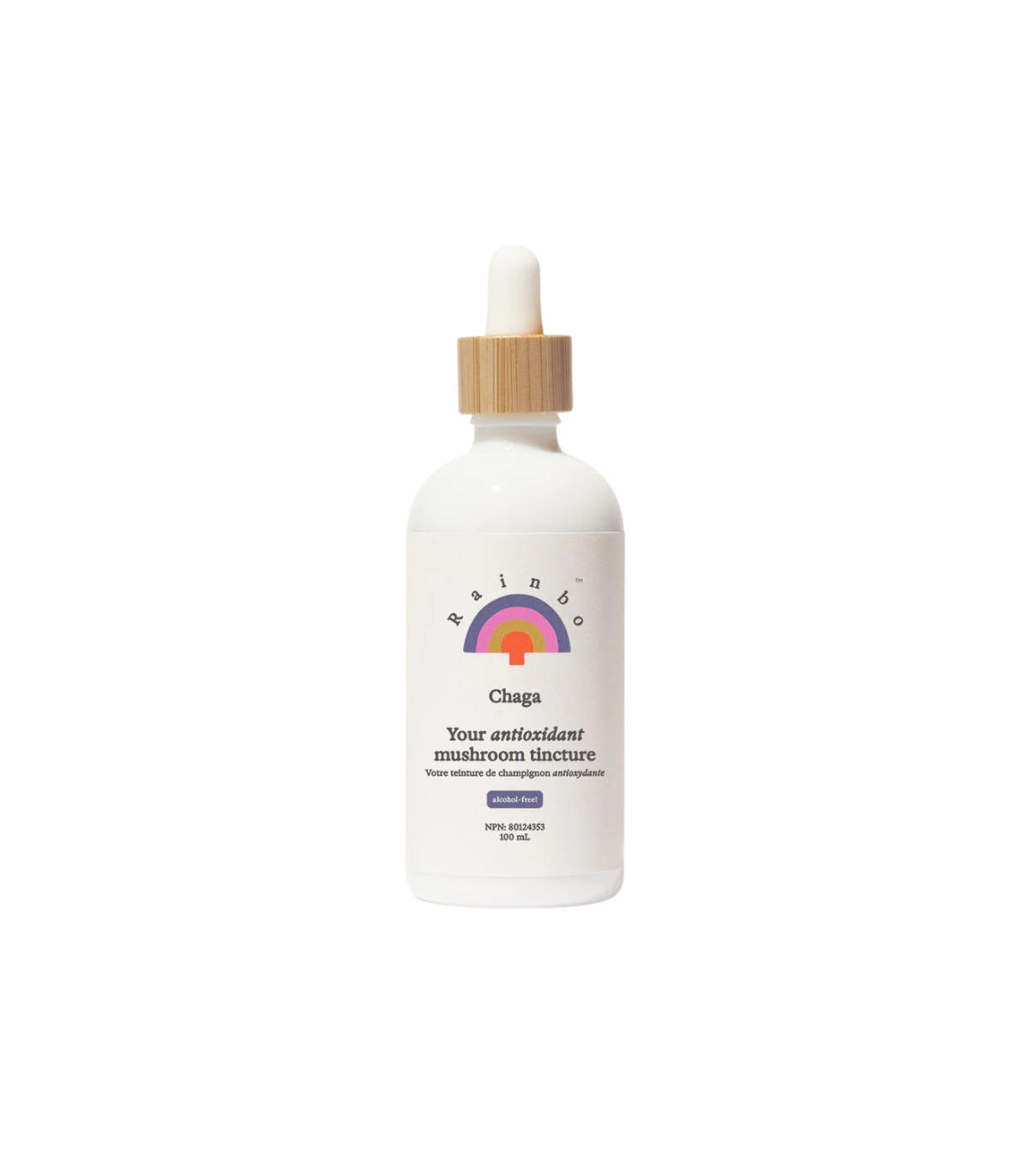 RAINBO 소개 차가 산화 방지제 버섯 Tincture *alcohol 자유로운 * 100개 mL