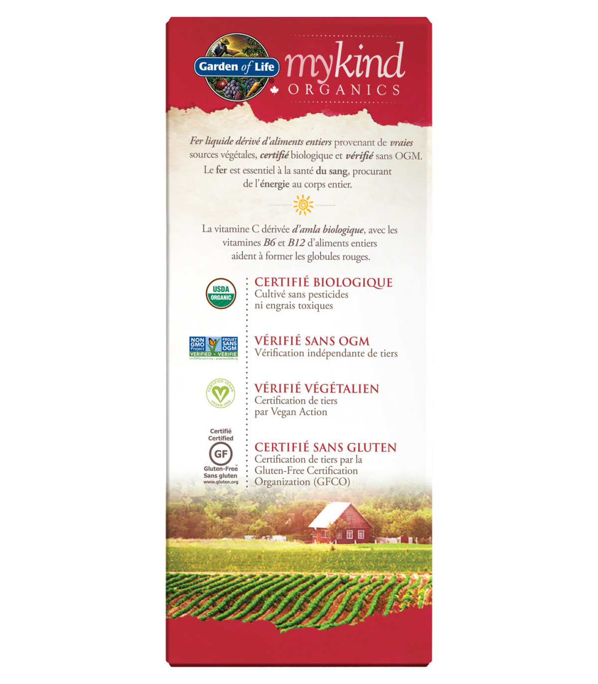 Garden of Life 가든 오브 라이프 Mykind Organics 식물성 철분 및 유기농 허브 240mL | 매일 업데이트되는 특가 상품 | VITASHOP