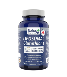 Naka Platinum Liposomal Setria 谷胱甘肽 300 毫克 75 粒软胶囊