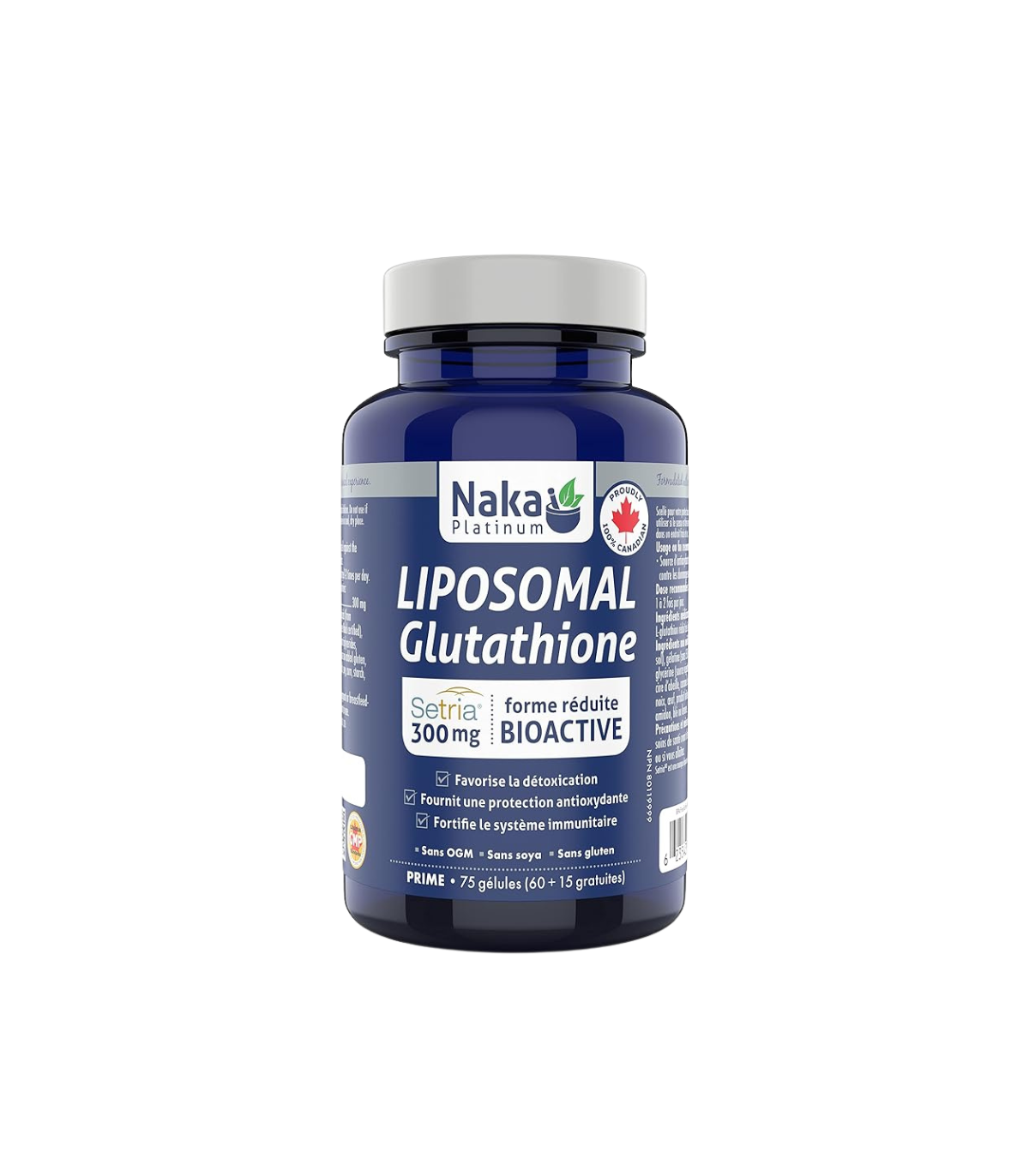 Naka Platinum Liposomal Setria Glutathione 300 mg 75 Softgels