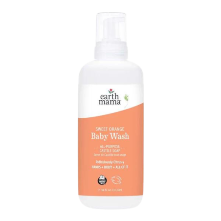 Earth Mama Organics Sweet Orange Baby Wash 1L