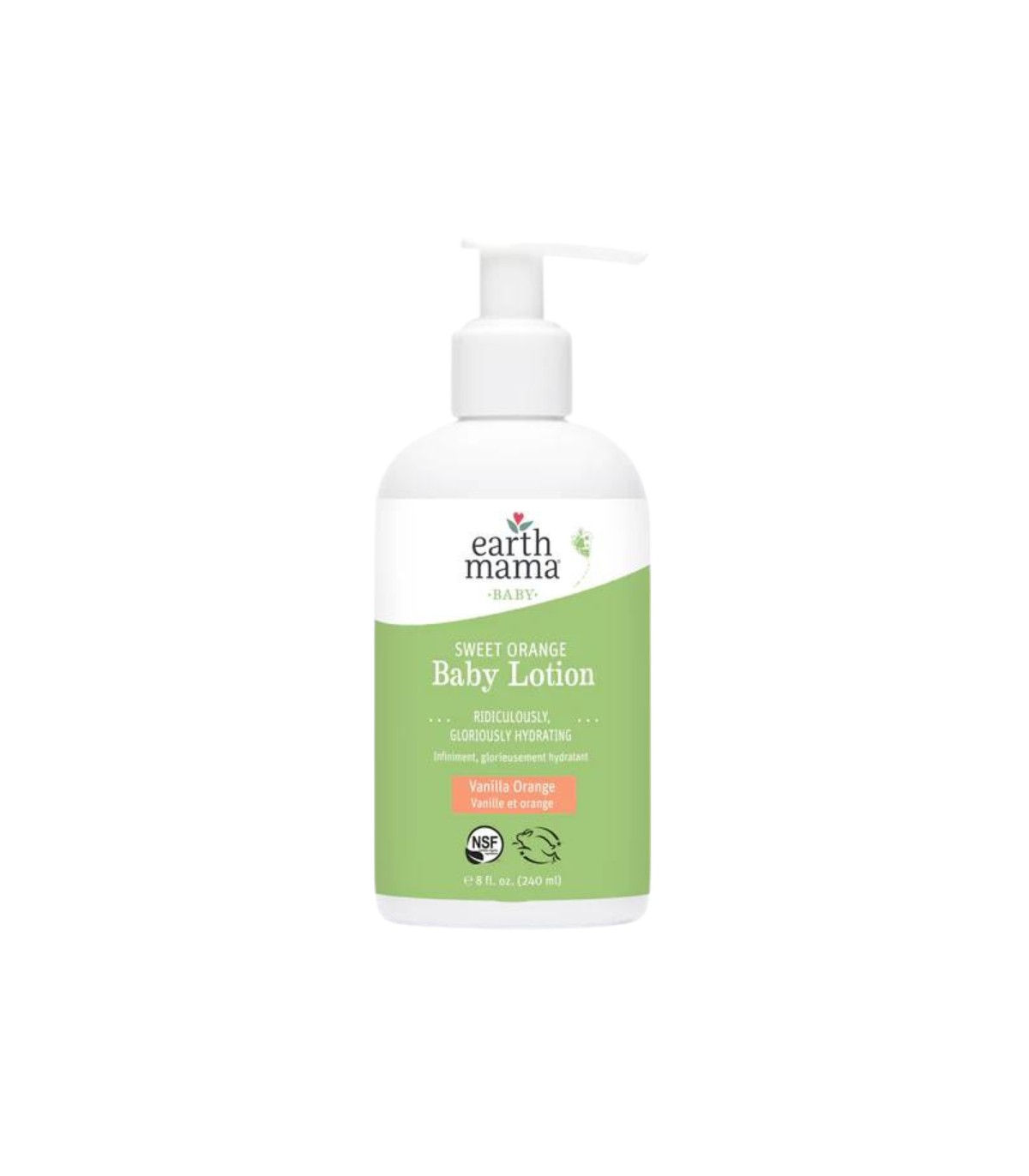 Earth Mama Organics 스위트 오렌지 베이비 로션 240 ml