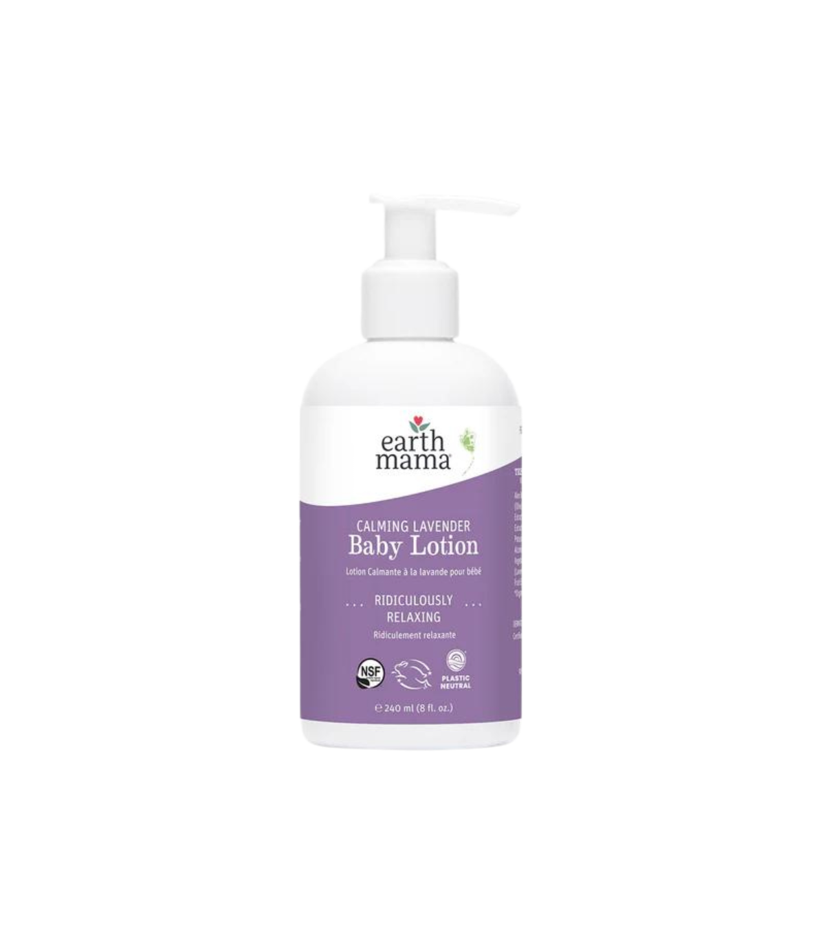 Earth Mama Organics Calming Lavender Baby Lotion 240 ml
