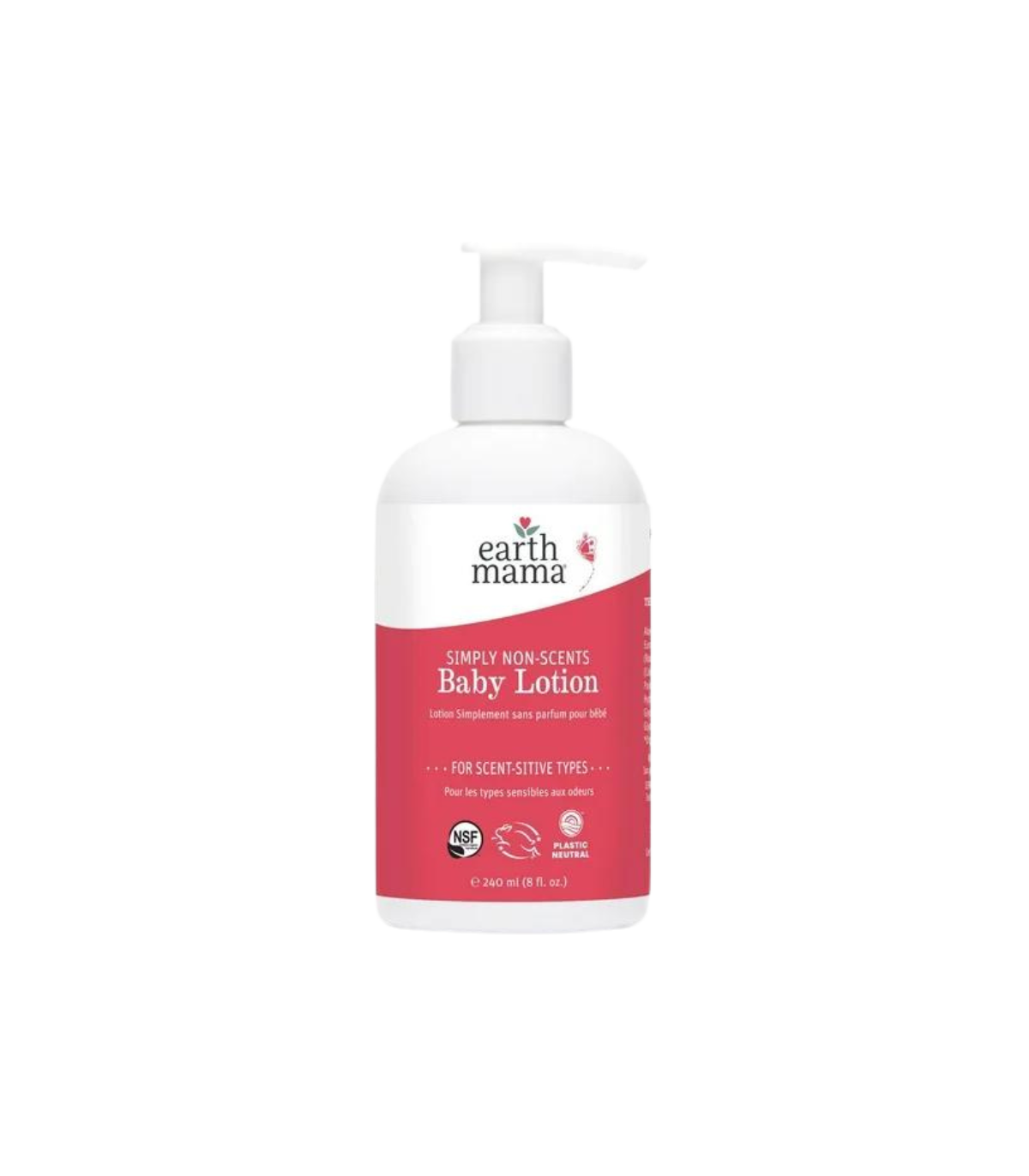 Earth Mama Organics Tout simplement non parfums Lotion bébé 240 ml