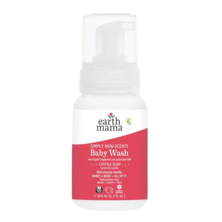 Earth Mama Organics Tout simplement non parfums Castille Baby Wash 160 ml