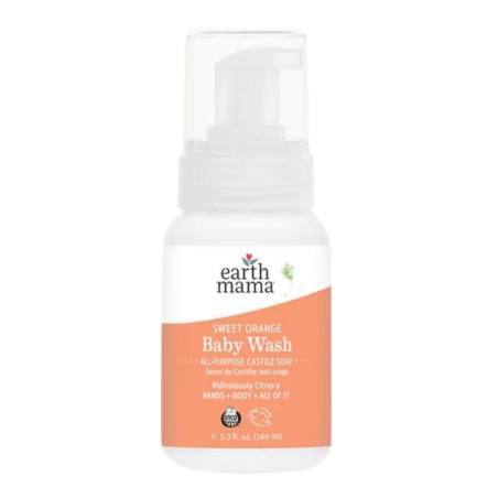Earth Mama Organics Sweet Orange Castile Baby Wash 160 ml