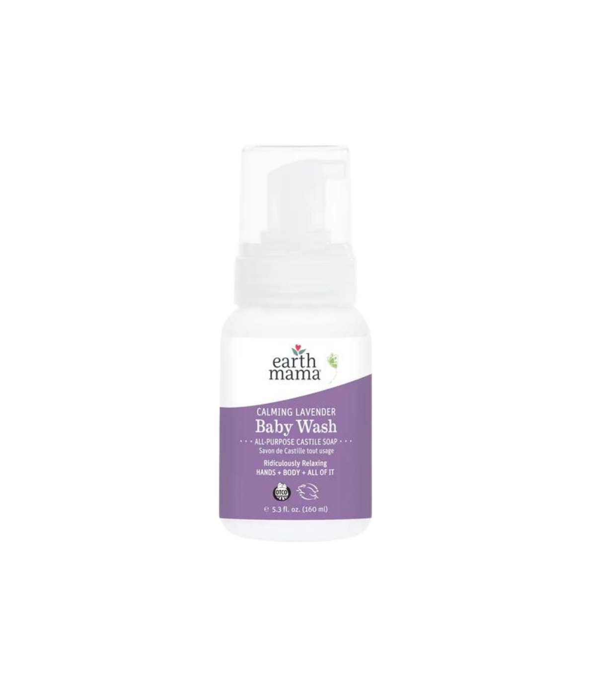Earth Mama Organics Calming Lavender Castile Baby Wash 160 ml