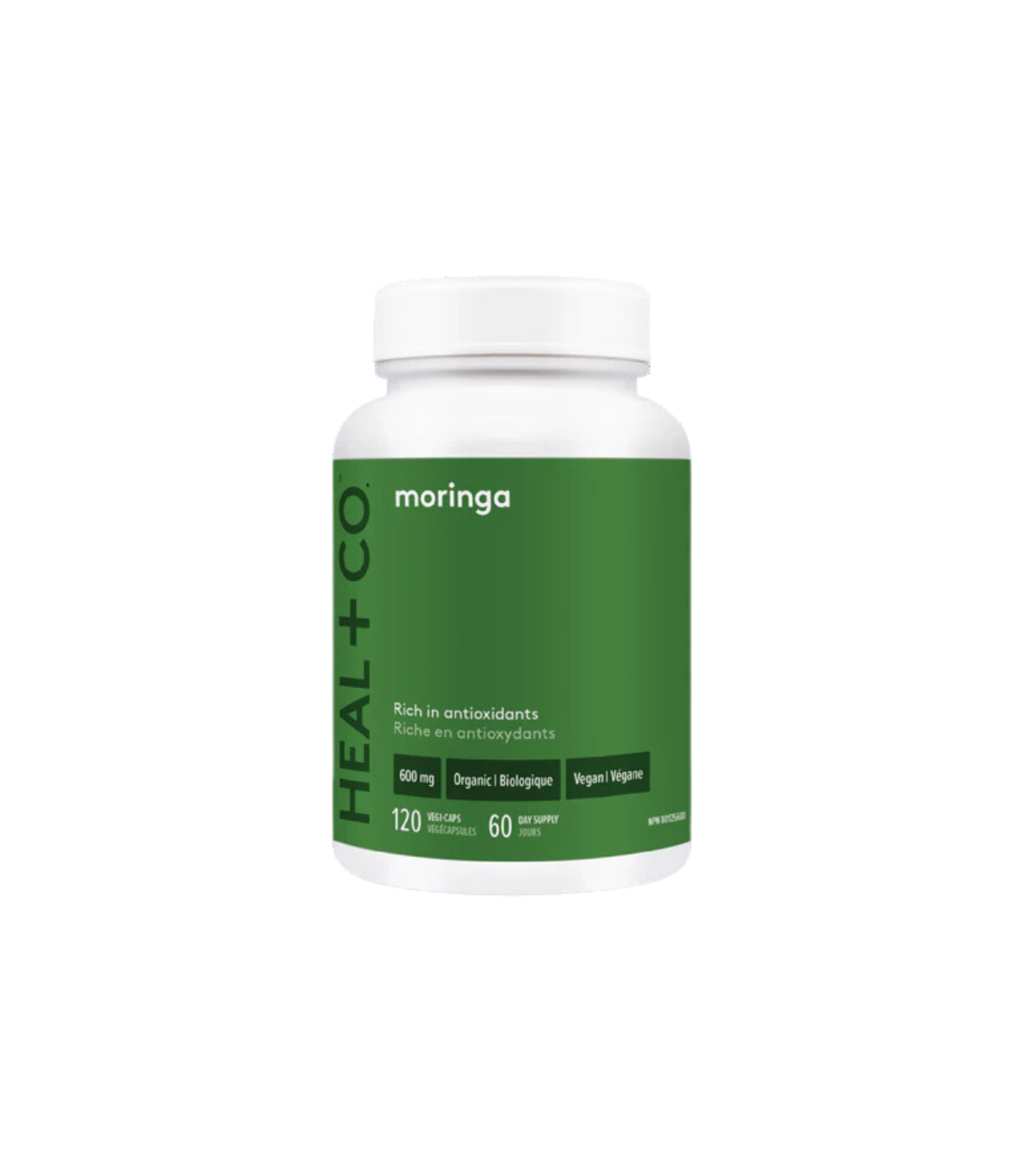 HEAL + CO. Moringa 600 mg 120 Capsules de Vegi