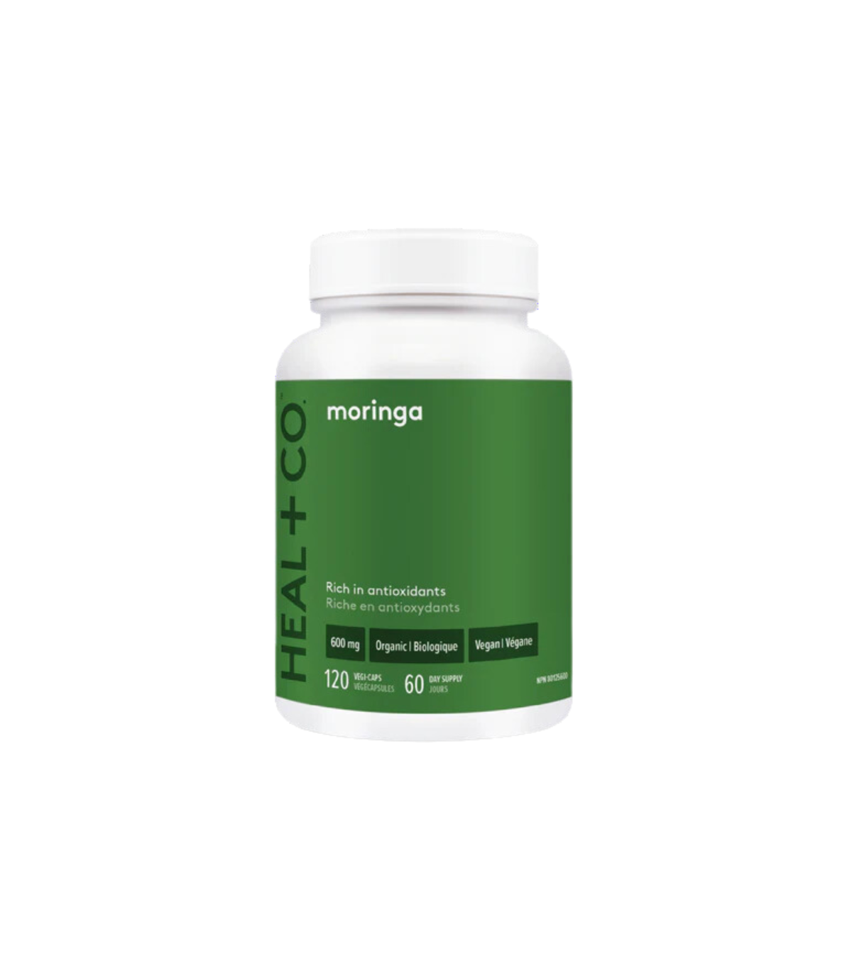 HEAL + CO. Moringa 600 mg 120 Vegi Capsules