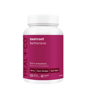 HEAL + CO. Beetroot 650mg 120 Vegi Capsules