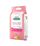 Aleva Naturals Bamboo Baby Hand 'n' Face Wipes 30 ct