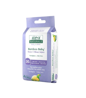 Aleva Naturals Bamboo 아기 Nose 'n' Blows Wipes 30 ct