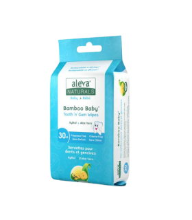 Aleva Naturals Bamboo Baby Tooth 'n' Gum Wipes 30 ct