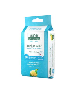 Aleva Naturals Bamboo Baby Tooth 'n' Gum Wipes 30 ct