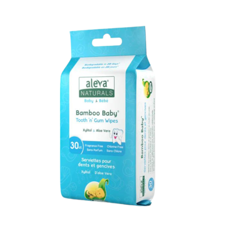 Aleva Naturals Bamboo Infant Tooth'n' Gum Wipes 30 ct