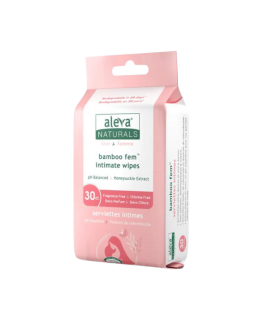 Aleva Naturals 대나무 Fem 친밀한 물티슈 30ct