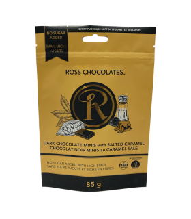 Chocolats Ross Mini Chocolat noir avec Caramel salé 85 g