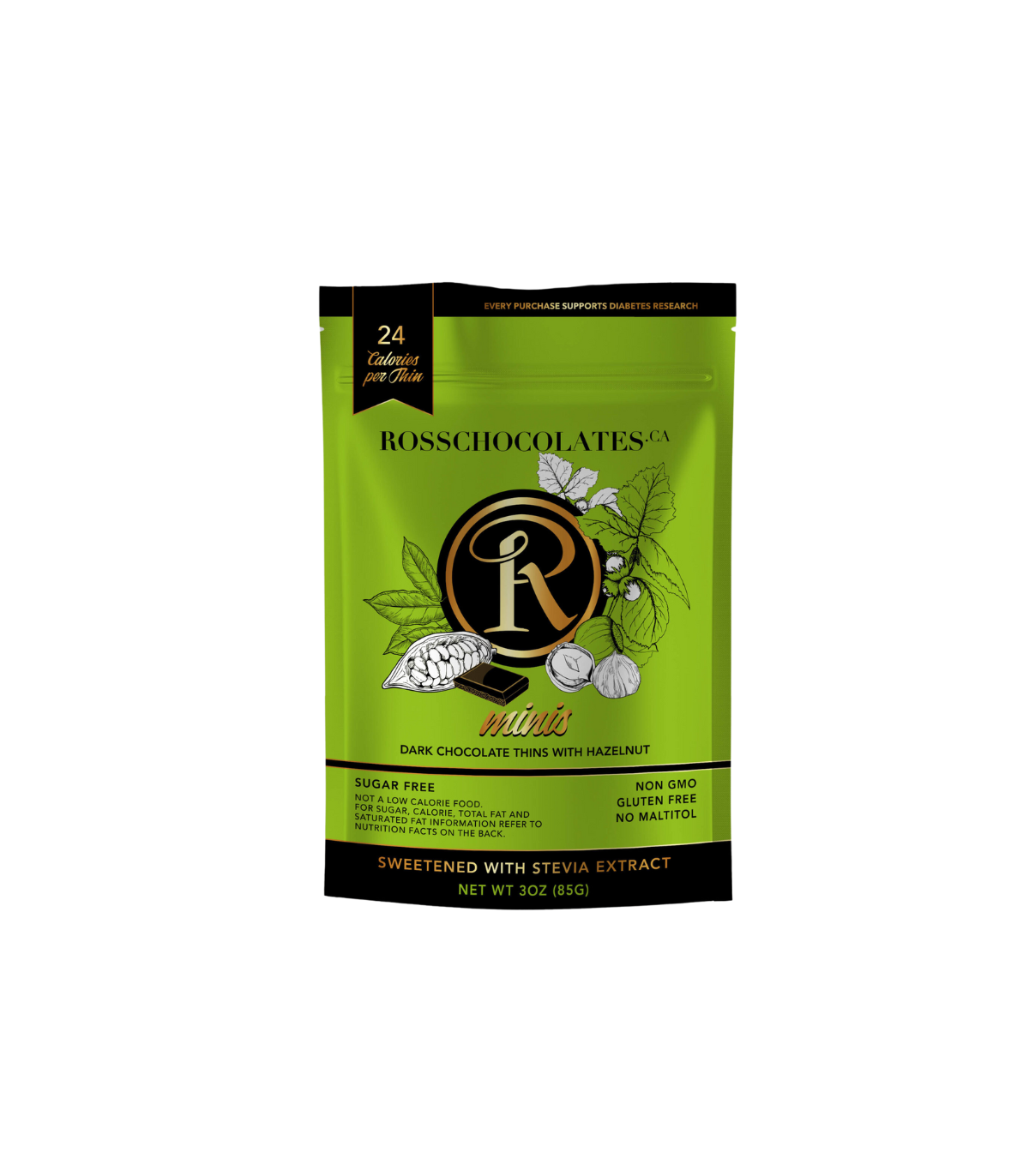 Chocolats Ross Mini Chocolat noir avec noisette 85 g