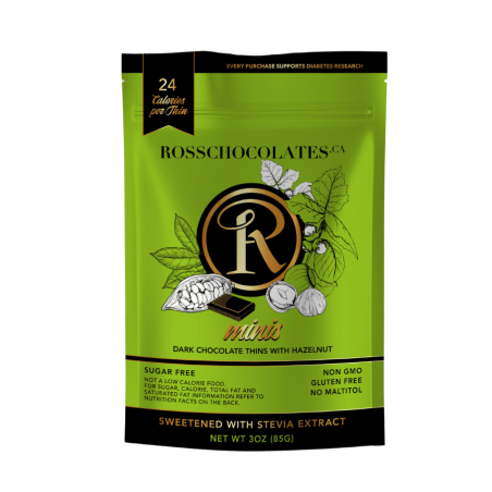 Ross Chocolates Mini Dark Chocolate with Hazelnut 85 g