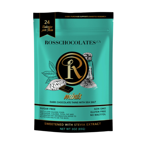 Ross Chocolates Mini Dark Chocolate with Sea Salt 85 g