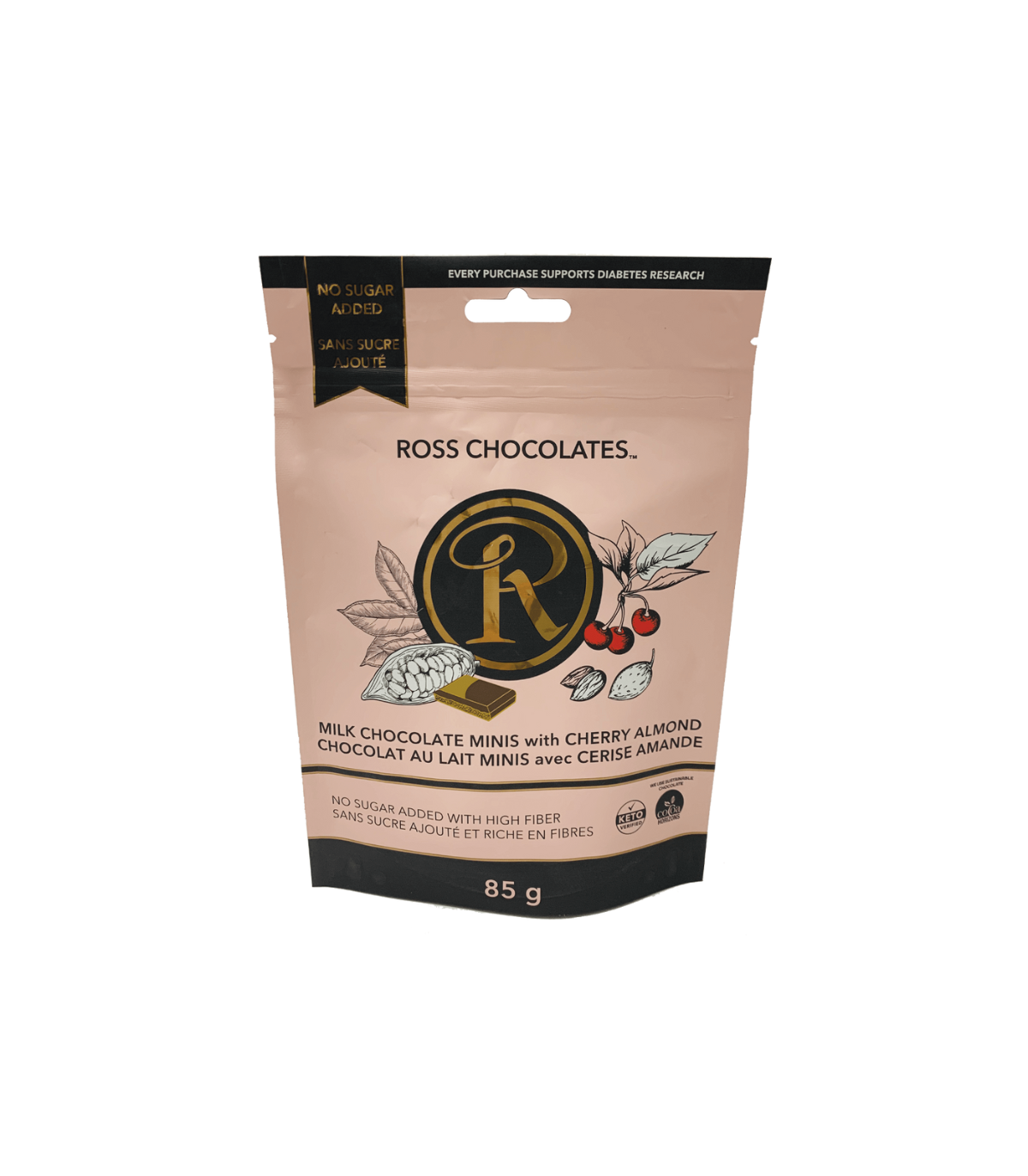 Mini Milk Chocolate with Cherry Almond 85 g