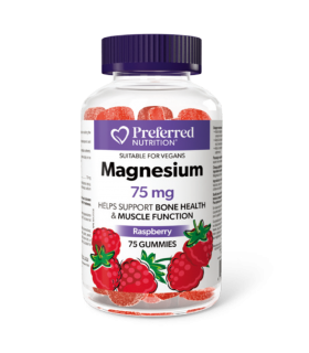 Preferred Nutrition Magnesium 75 mg, 75 Gummies