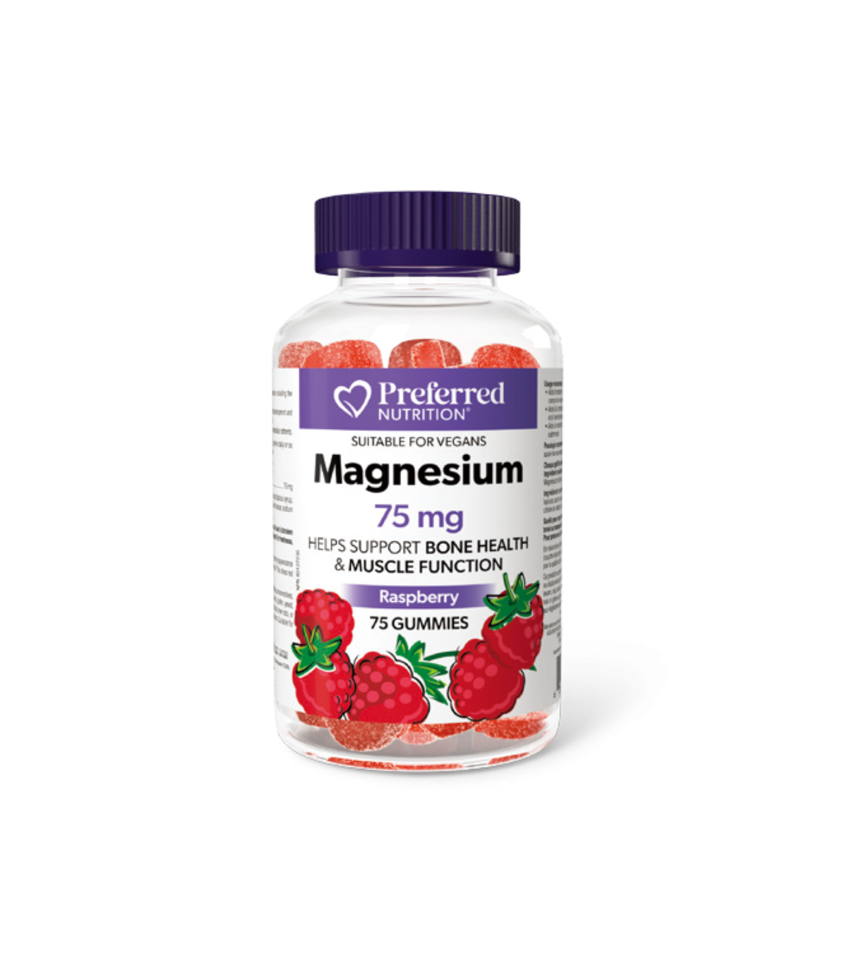 Preferred Nutrition Magnesium 75 mg, 75 Gummies