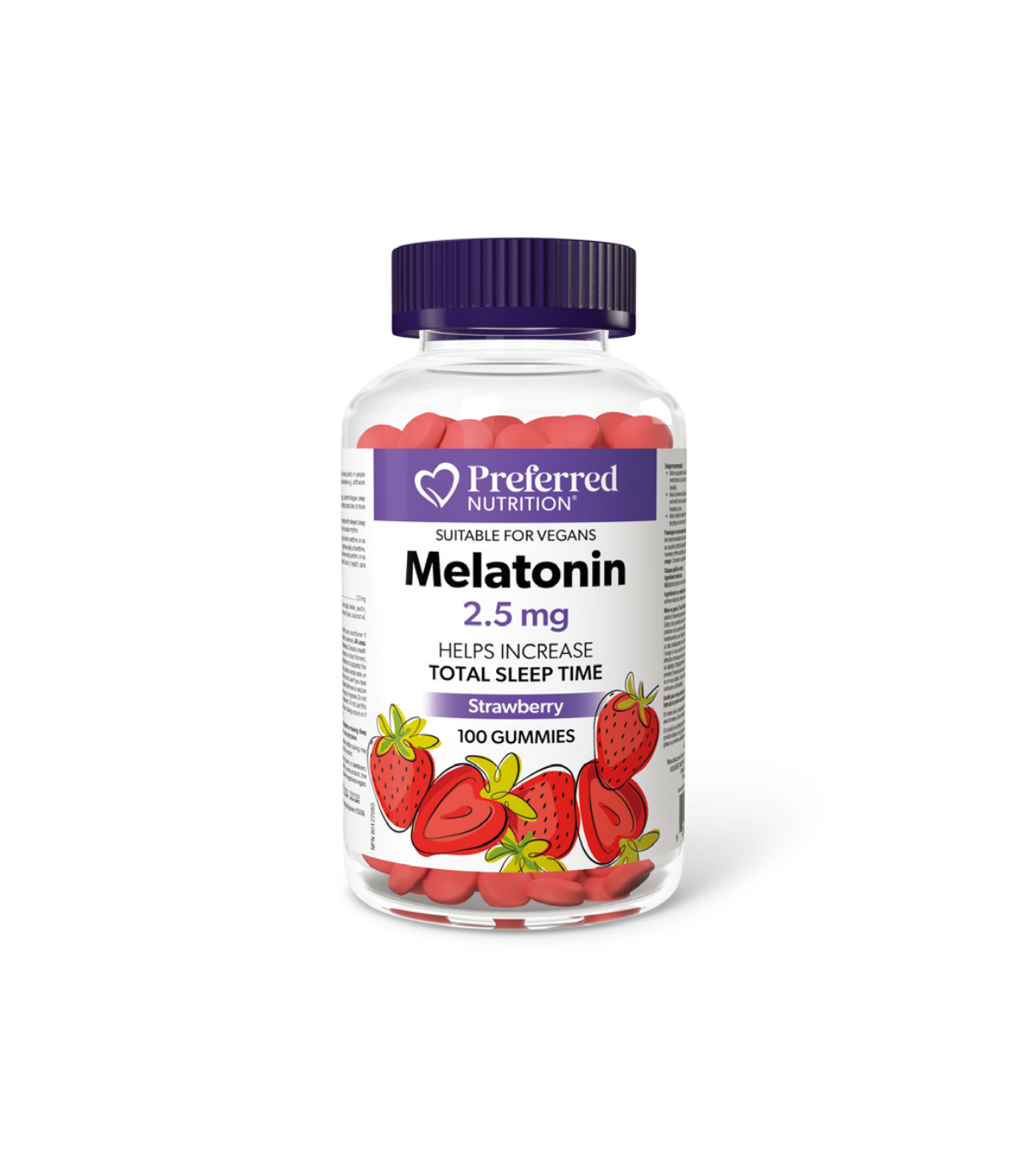 Preferred Nutrition Melatonin 2.5 mg 100 Gummies