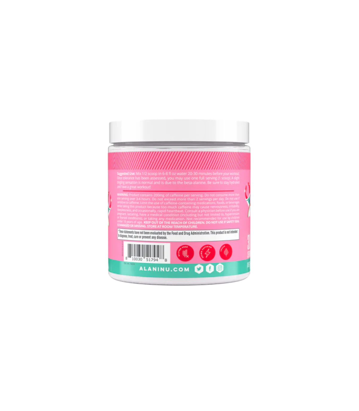 Alani Nu PRE-WORKOUT Hawaiian Shaved Ice 30 Servings