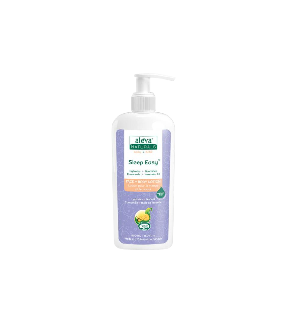 Aleva Naturals 수면 쉬운 얼굴 + 바디 로션 240 ml