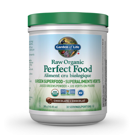 RAW Organic Perfect Food, Chocolate 285 g | Safest & Easiest Shopping Vitamins Online | VITASHOP