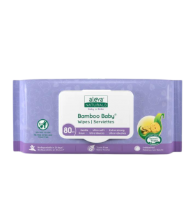 Aleva Naturals Bamboo Infant Wipes 80 ct