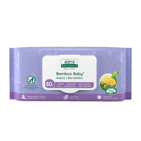 Aleva Naturals 대나무 아기 Wipes 80 ct