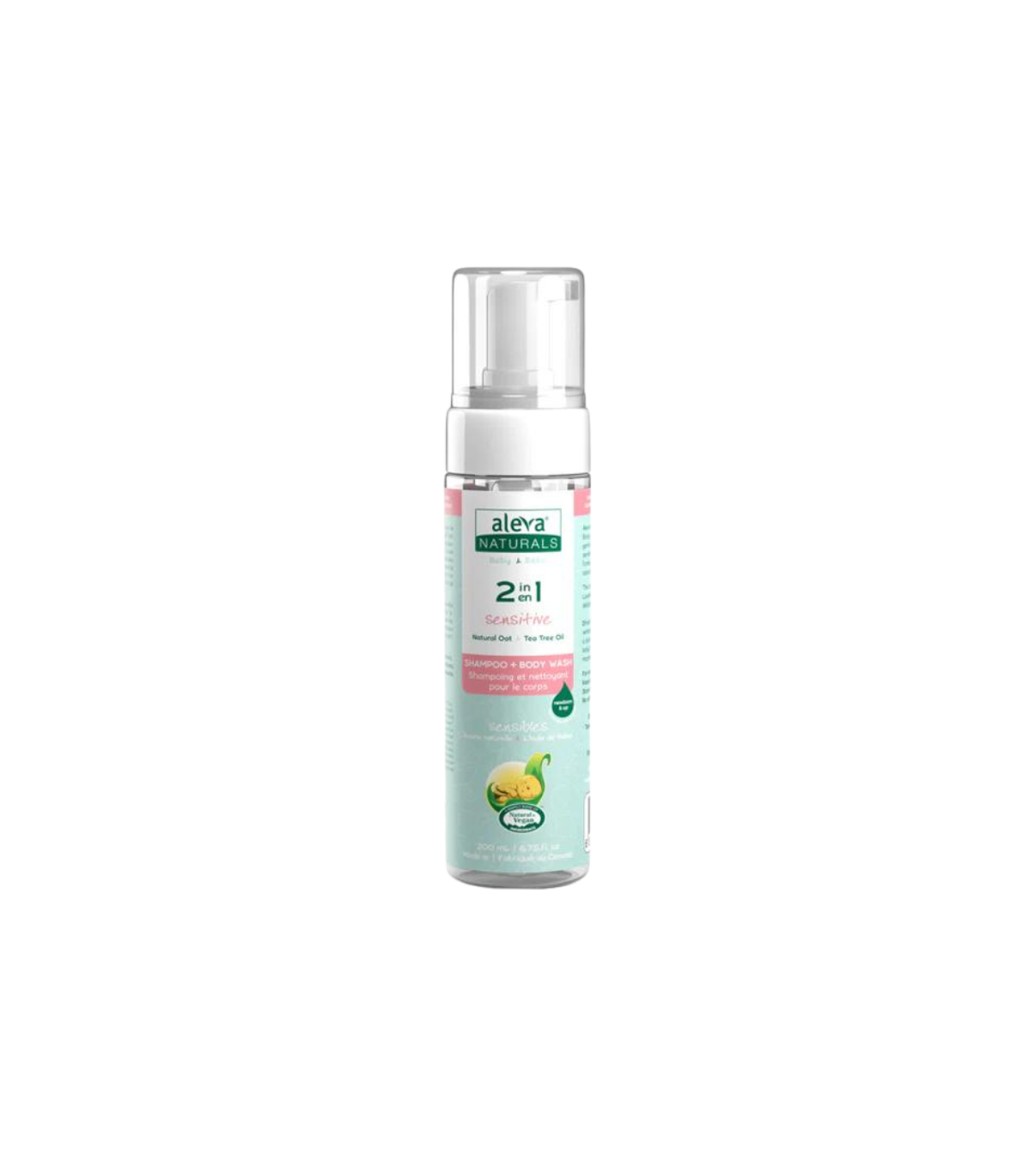 Aleva Naturals Shampooing + Gel douche 2 en 1 200 ml