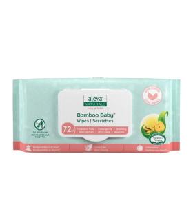 Aleva Naturals Bamboo Infant Sensitive Wipes 72 ct