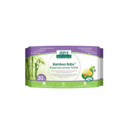 Aleva Naturals 대나무 아기 와이퍼 30 ct