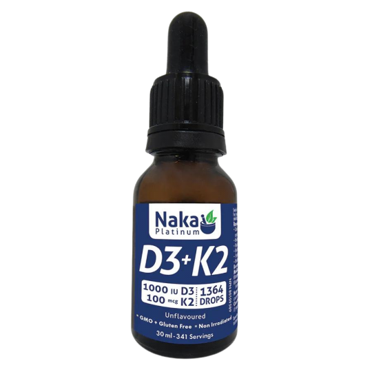 Naka MCT 오일 30ml에 포함된 플래티넘 D3+K2 | 매일 업데이트되는 특가 상품 | VITASHOP