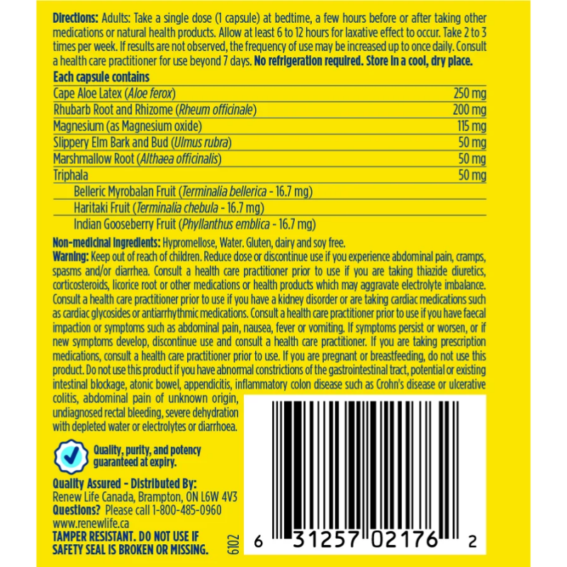 Renew Life CleanseMORE 120 캡슐 | 사용 불가 가격, 일일 상품 | VITASHOP
