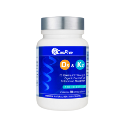 CanPrev 캔프레브 D3 & K2 유기농 코코넛 오일 60 소프트젤 | 매일 업데이트되는 특가 상품 | VITASHOP