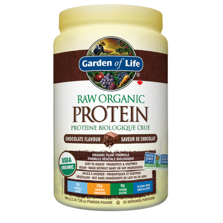 RAW Organic Protein, Chocolate 660 g | Safest & Easiest Shopping Vitamins Online | VITASHOP