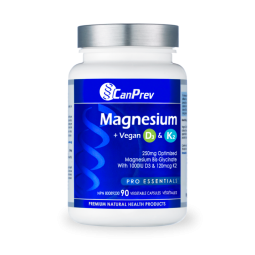 CanPrev Magnesium + Vegan D3 K2 90 Vegi Capsules | Unbeatable Prices, Daily Deals | VITASHOP