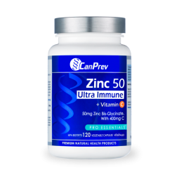 CanPrev Zinc 50 Ultra Immune + Vitamin C 120 Vegi Capsules | 每天不同折扣, 全网最低价格 | 种类齐全的保健品店铺 VITASHOP, 只有你想不到, 没有你买不到 !