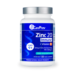 CanPrev Zinc 20 Immune + Vitamin C 120 tablets | Unbeatable Prices, Daily Deals | VITASHOP