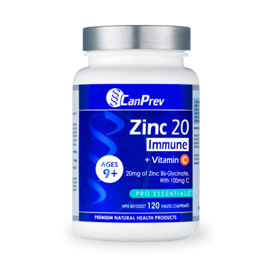 CanPrev Zinc 20 Immune + Vitamin C 120 tablets | 每天不同折扣, 全网最低价格 | 种类齐全的保健品店铺 VITASHOP, 只有你想不到, 没有你买不到 !