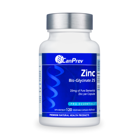 CanPrev Zinc Bis-Glycinate 25 120 Vegi Capsules | Unbeatable Prices, Daily Deals | VITASHOP