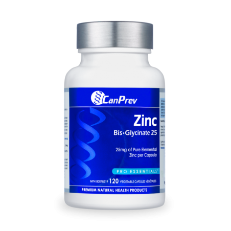 CanPrev Zinc Bis-Glycinate 25 120 Vegi Capsules | Unbeatable Prices, Daily Deals | VITASHOP