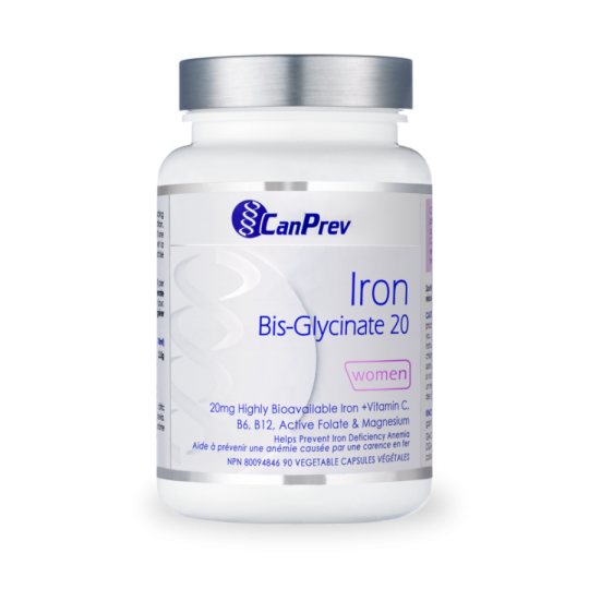 CanPrev Iron Bis-Glycinate 20 90 Vegi Capsules | 每天不同折扣, 全网最低价格 | 种类齐全的保健品店铺 VITASHOP, 只有你想不到, 没有你买不到 !
