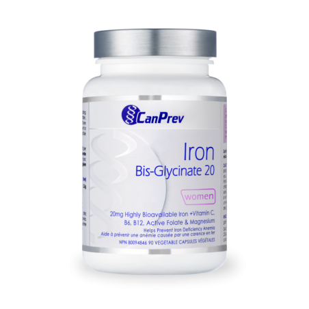 CanPrev Iron Bis-Glycinate 20 90 Vegi Capsules | 每天不同折扣, 全网最低价格 | 种类齐全的保健品店铺 VITASHOP, 只有你想不到, 没有你买不到 !