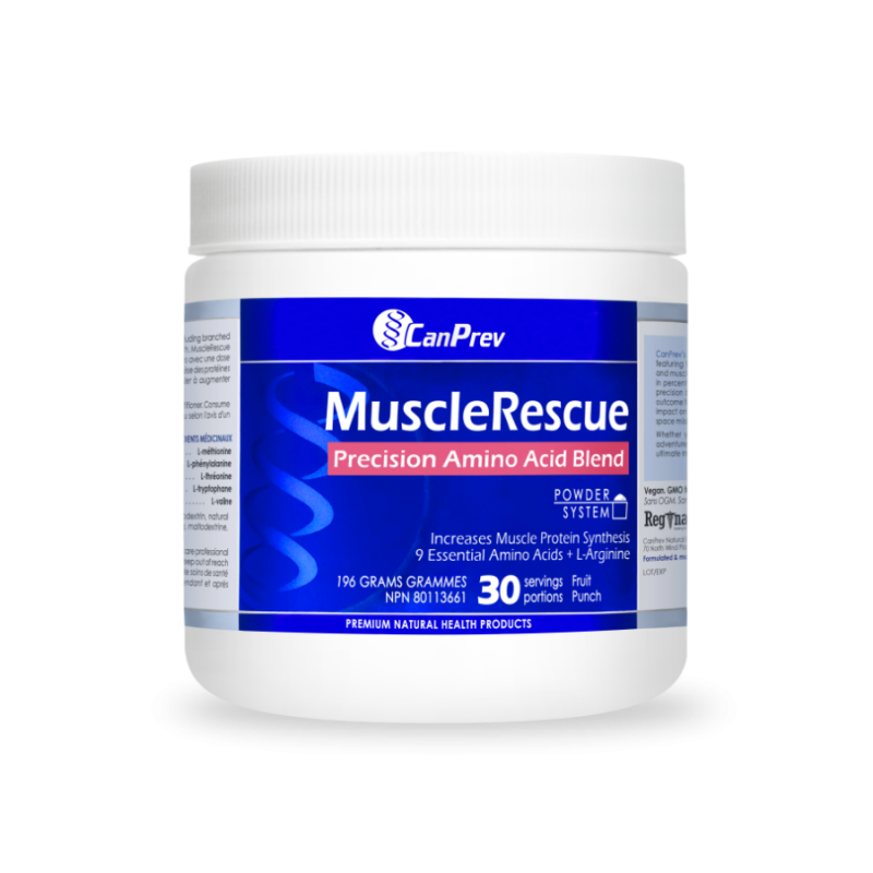 CanPrev MuscleRescue Precision Amino Acid Blend Pineapple Punch 162g | Meilleur prix du jour, Bonnes affaires du jour | VITASHOP
